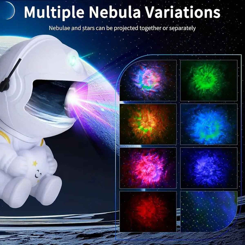 Astronaut Galaxy & Star Night Light Projector