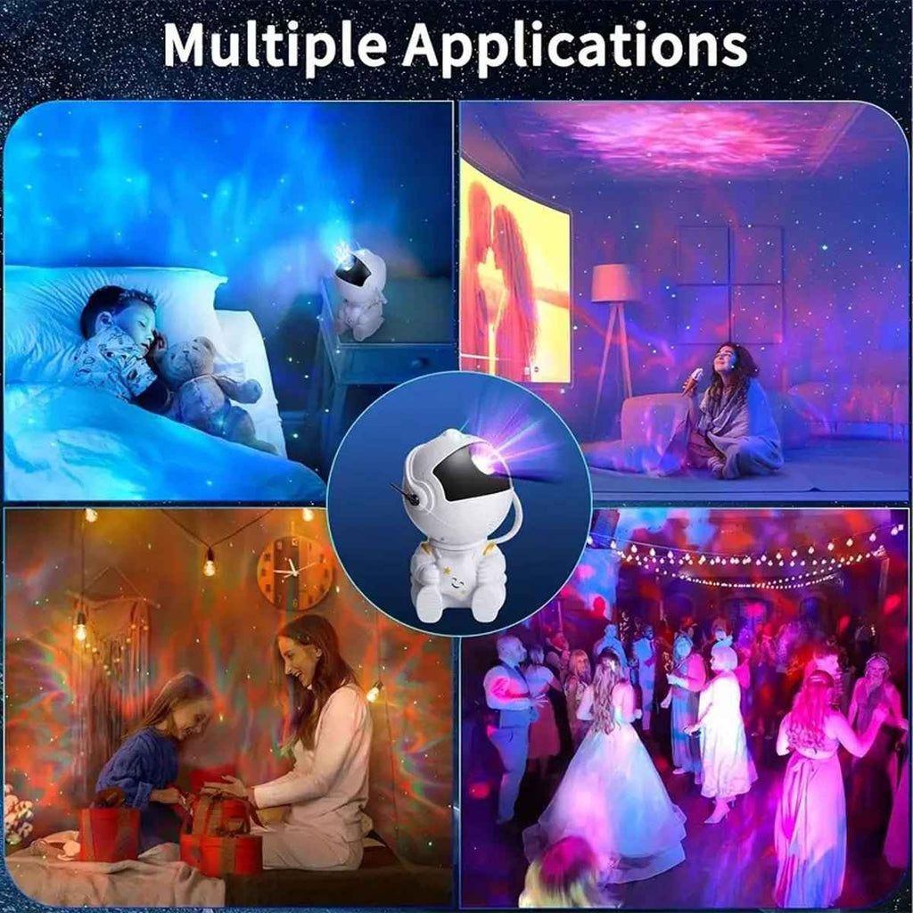 Astronaut Galaxy & Star Night Light Projector