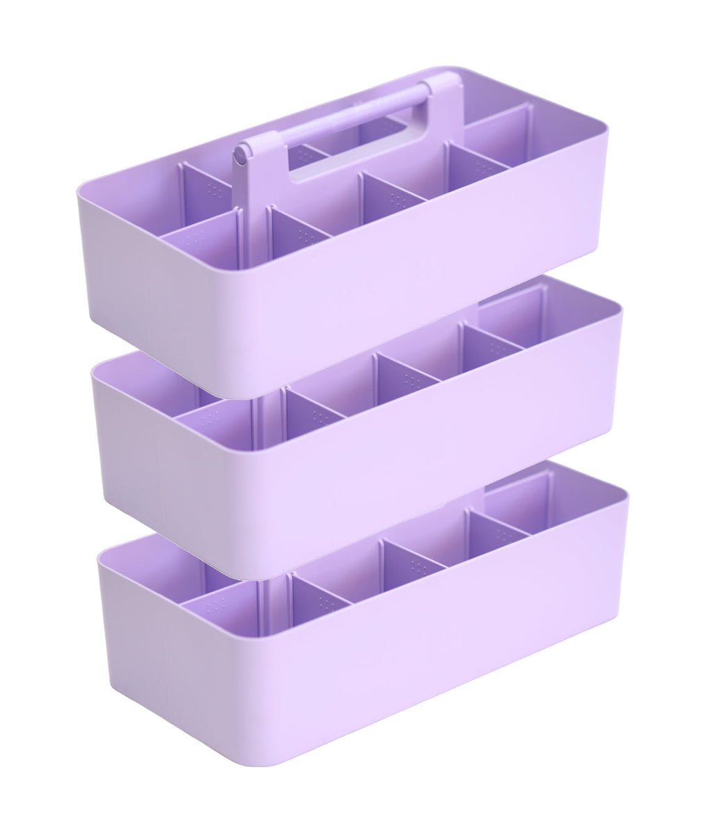 3-Pack Portable Storage Organizer Caddies